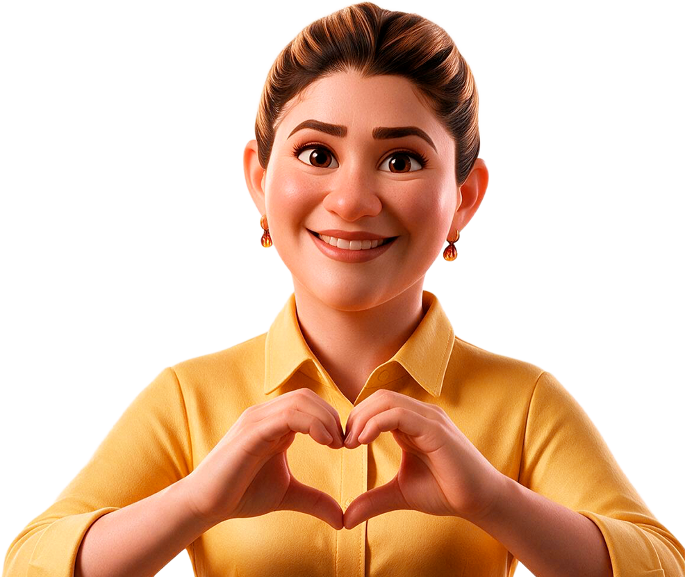 Personagem 3D de Jeane