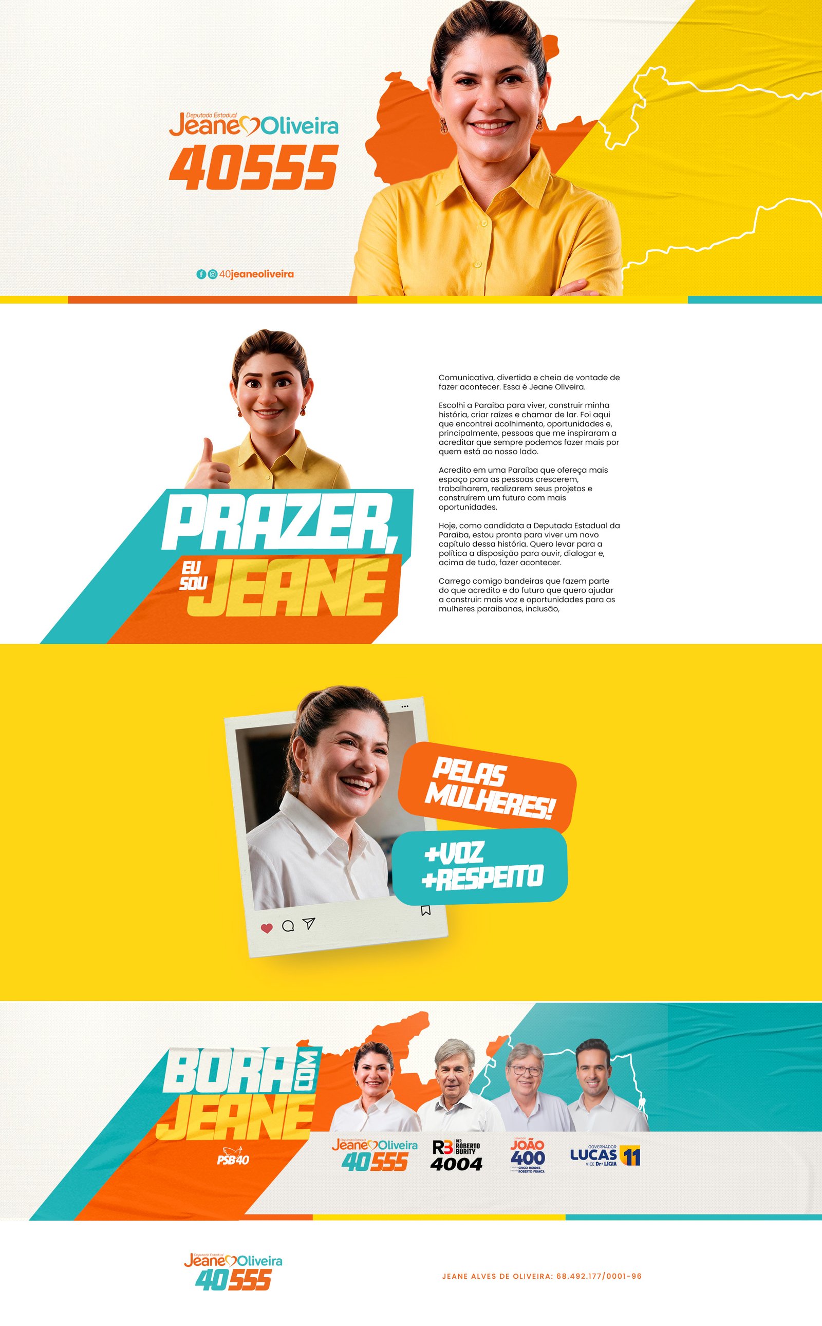 Site da campanha de Jeane Oliveira 40555